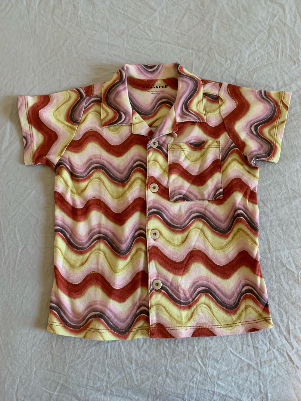 NWOT Misha  and Puff Pima Cotton Wavy Stripe Sonny Top 4T